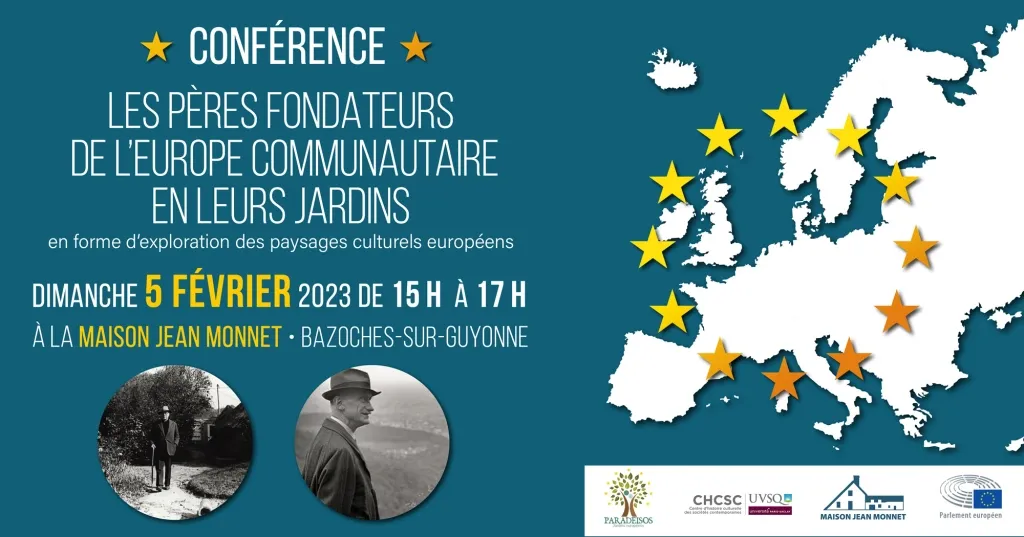 Invitation à la prochaine assemblée générale Paradeisos, puis à une conférence sur l’histoire des jardins et des paysages européens.